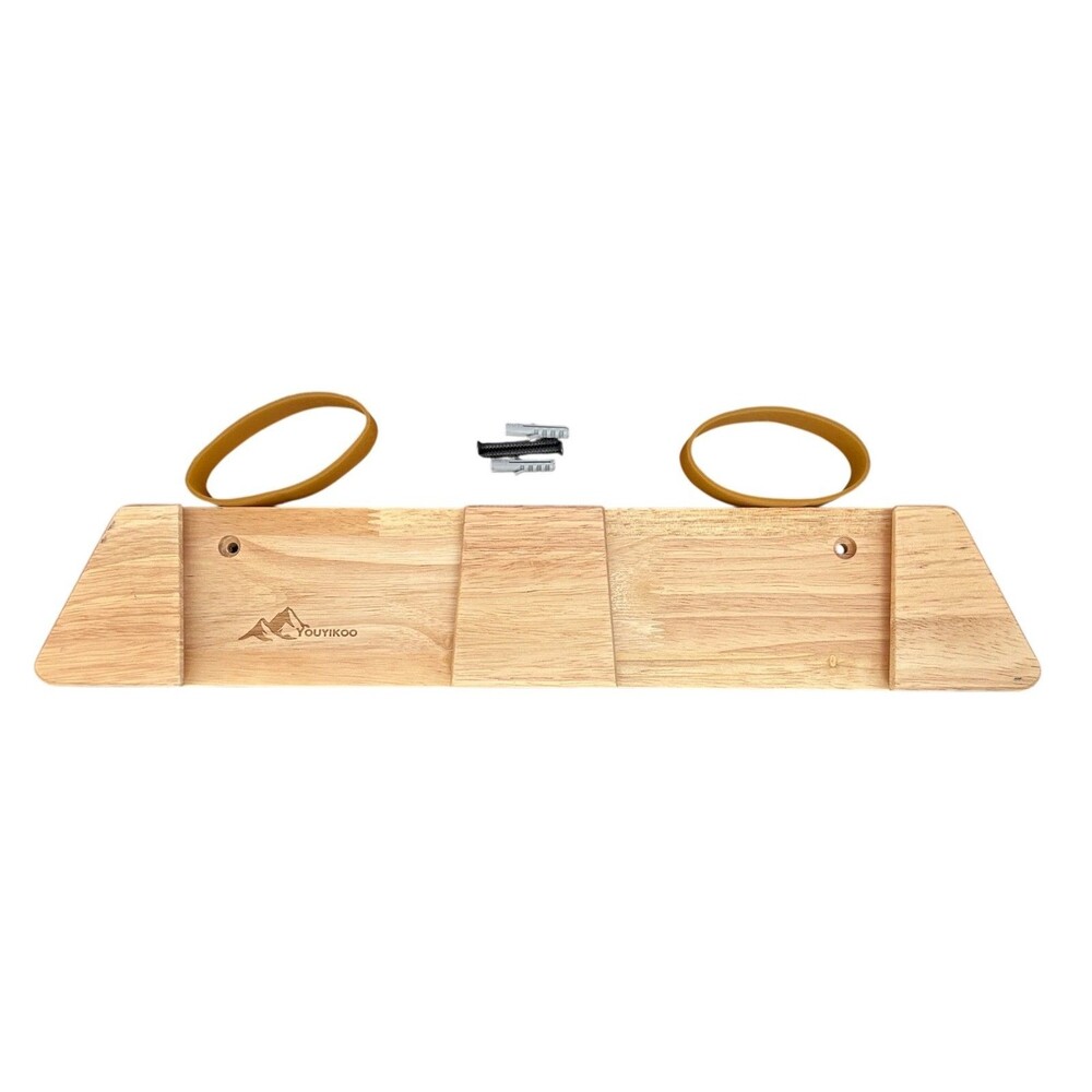 YOUYIKOO Minimalist Wood Ski Rack Only Wall Mount Holder Medium Holds 50 lbs